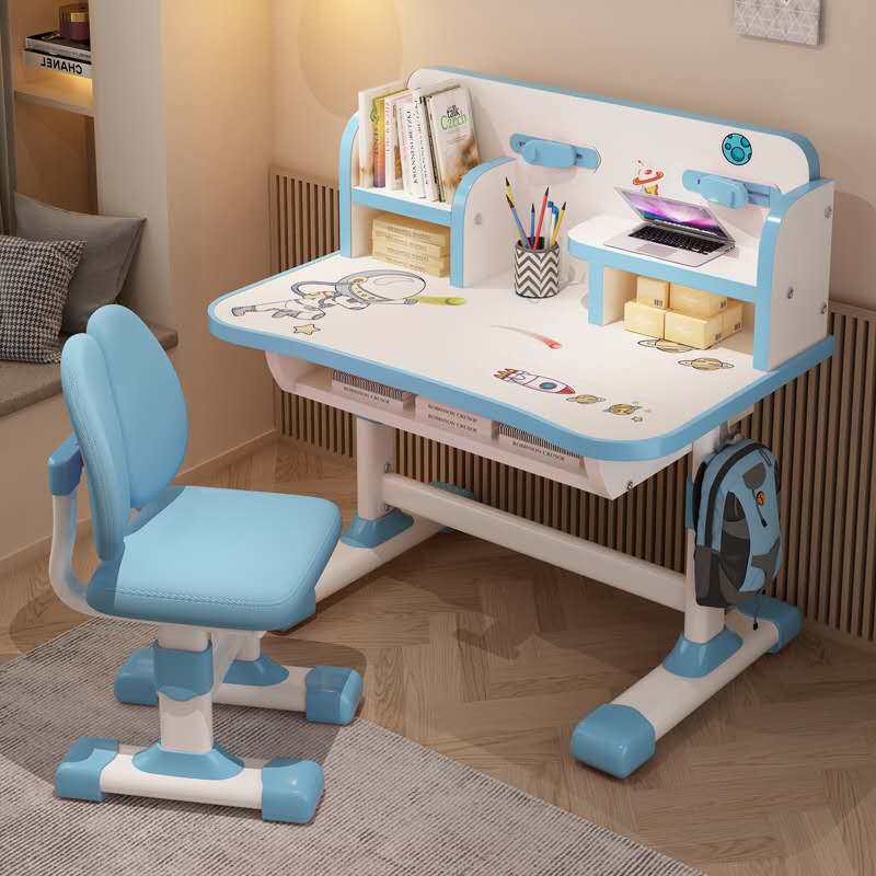 Kids Children Study Table Chair 3-10 Years - 202 Blue