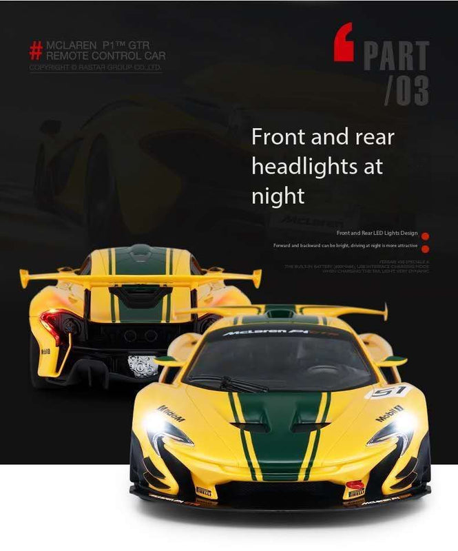RaStar McLaren P1 GTR Official Licensed Remote Control Car