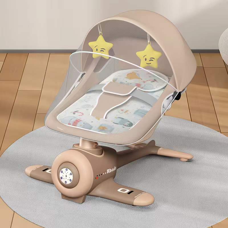 Automatic Baby Swing Brown