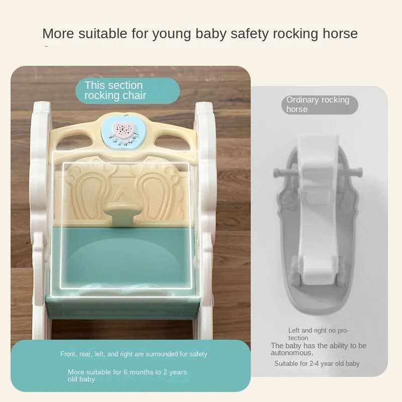 2-in-1 Baby Rocking Chair With Music