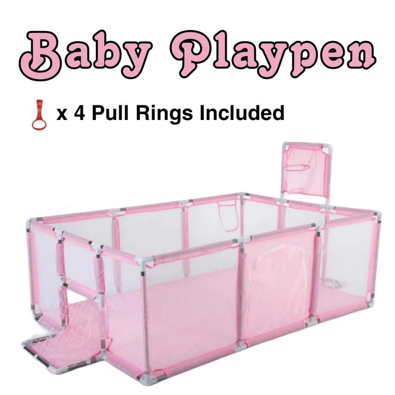 Baby Infant Toddler Indoor Playpen Playground Pink