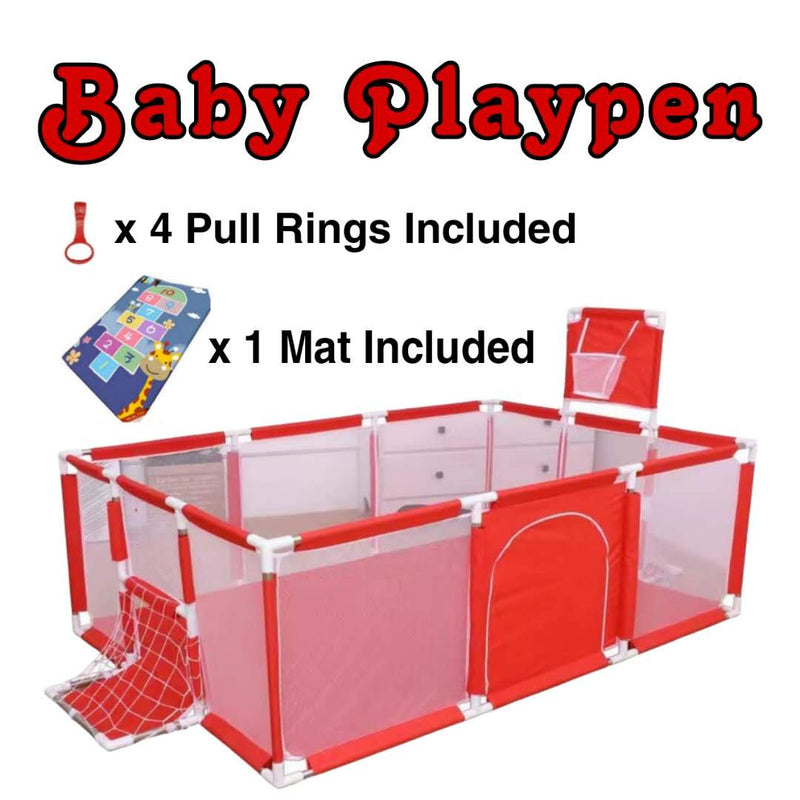 Baby Infant Toddler Indoor Playpen Playground Red