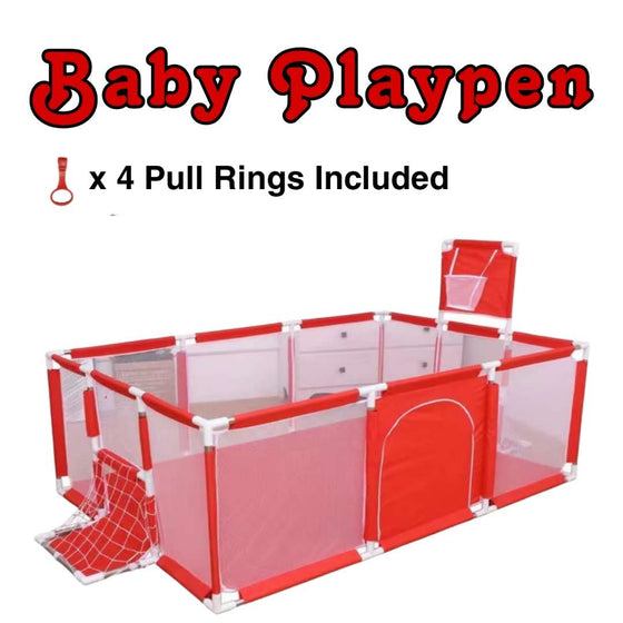 Baby Infant Toddler Indoor Playpen Playground Red