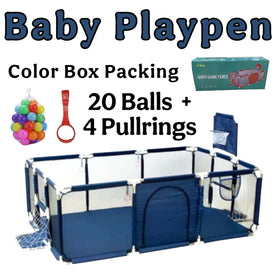 Baby Infant Toddler Indoor Playpen Playground Blue