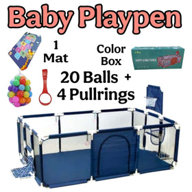 Baby Infant Toddler Indoor Playpen Playground Blue