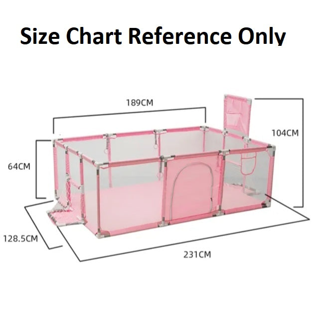 Baby Infant Toddler Indoor Playpen Playground Grey
