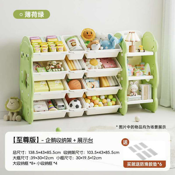 Toy Storage Racks White Green