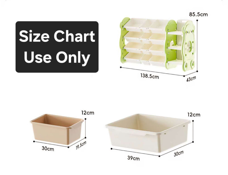 Toy Storage Racks White Green