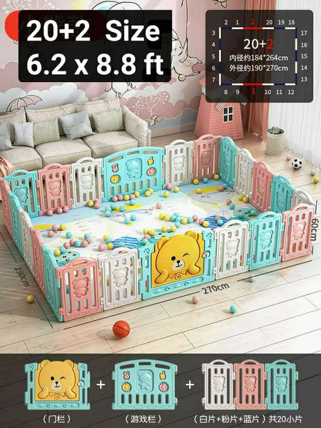 Infant Toddler Kids Baby Playpen Fences 20+2