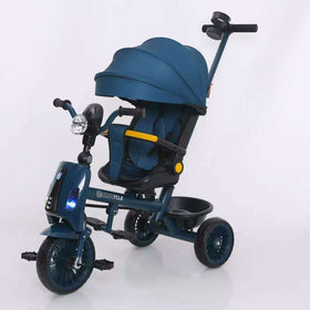 Kids Stroller Tricycle Music + Lights 6 Months - 5 Years - 611 Blue