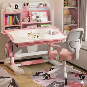 Kids Children Study Table Chair 3-15 Years - Pink 210
