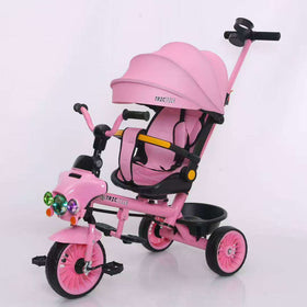 Kids Stroller Tricycle Music + Lights 6 Months - 5 Years - 613 Pink