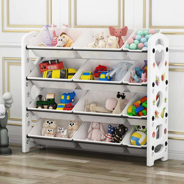Plastic Toy Rack Toy Storage Racks White