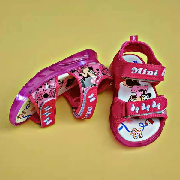 MiniMouse Baby Girl Sandals with Flashing Lights