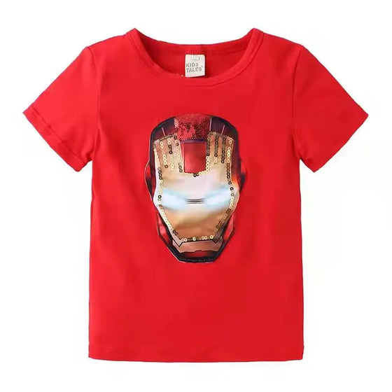 Boy T Shirt Ironman With Lights