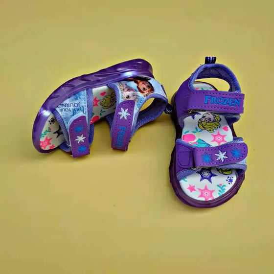 Frozen Baby Girl Sandals with Flashing Lights