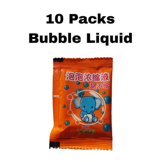 Bubble Gun Liquid Sachet  10 Packs