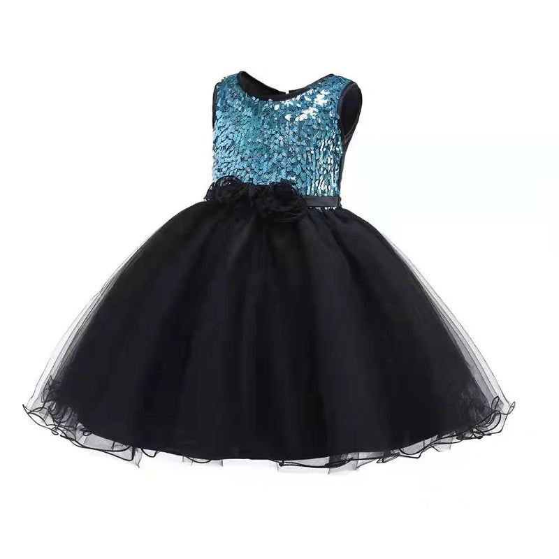 Blue N Black Frock