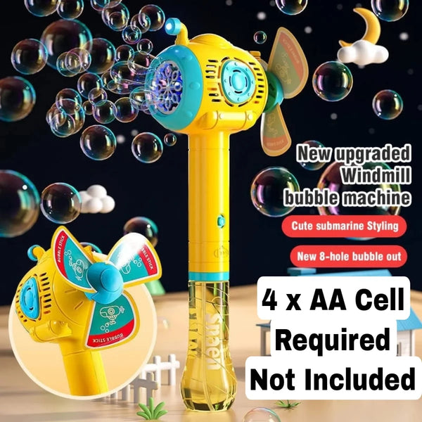 Automatic Bubble Gun Windmill