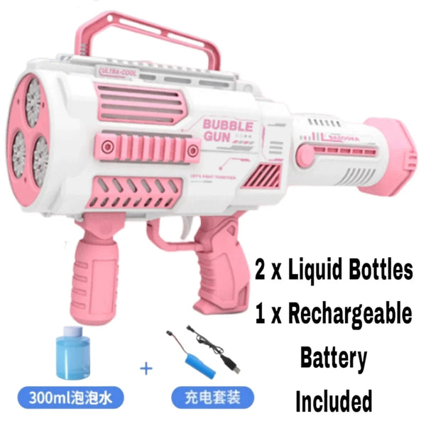 Automatic Bubble Gun Pink Bazuka