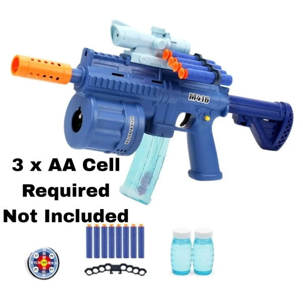 Automatic Kids Nerf and Bubble Gun 2 in 1