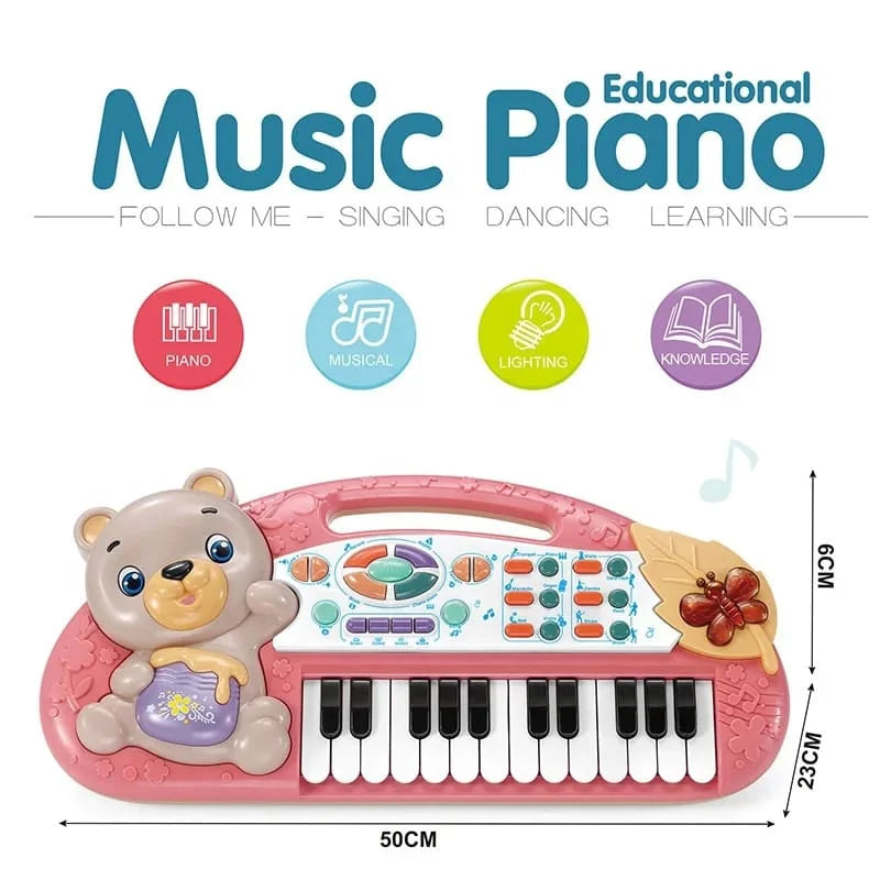 Musical Piano Set Pink