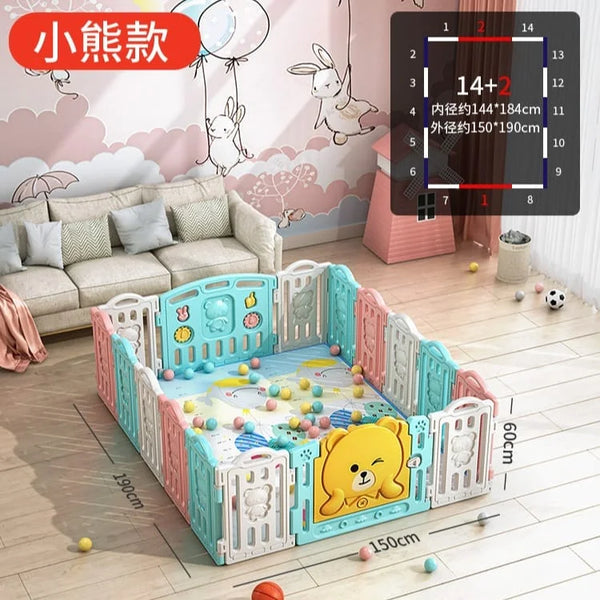 Kids Baby Playpen Fences 14+2