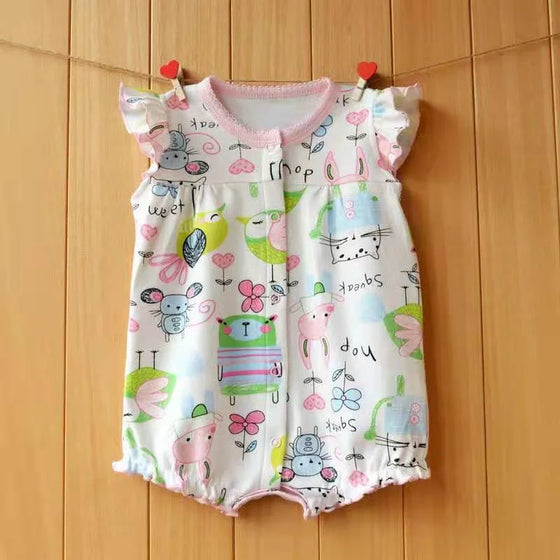 Girls Summer Romper Jumpsuit