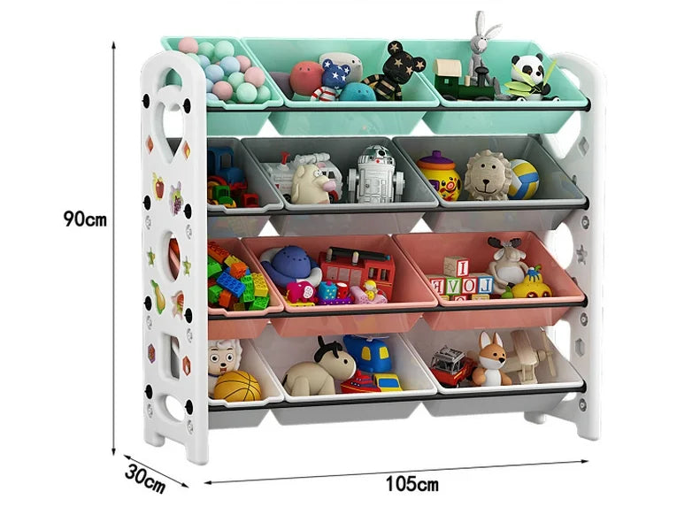 Toy Storage Racks White