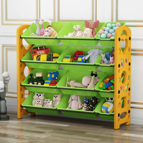 Toy Storage Racks Green Orange